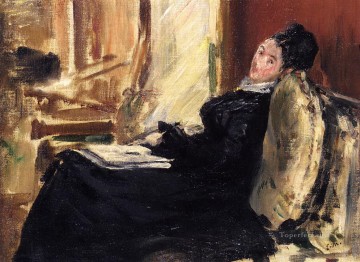 Young woman with a book Eduard Manet Oil Paintings